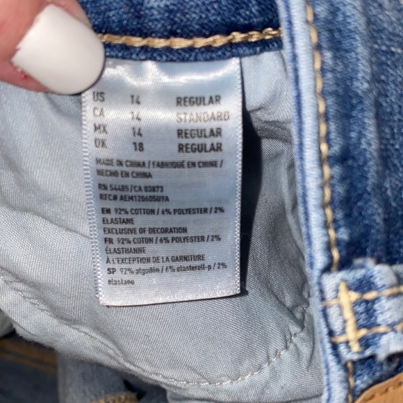 American Eagle | Distressed Hi-Rise Jegging Medium - Picture 10 of 12